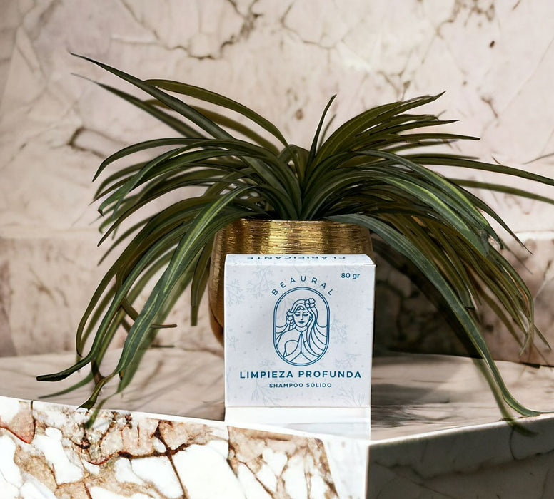 Shampoo sólido clarificante todo tipo de piel cabelluda 80 g
