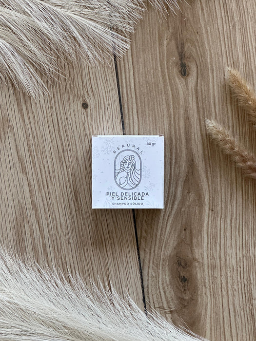 Shampoo sólido limpieza gentil piel cabelluda delicada y sensible 80g
