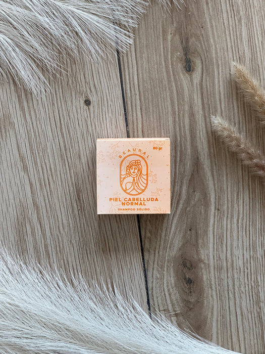 Shampoo sólido limpieza gentil piel cabelluda normal 80 g